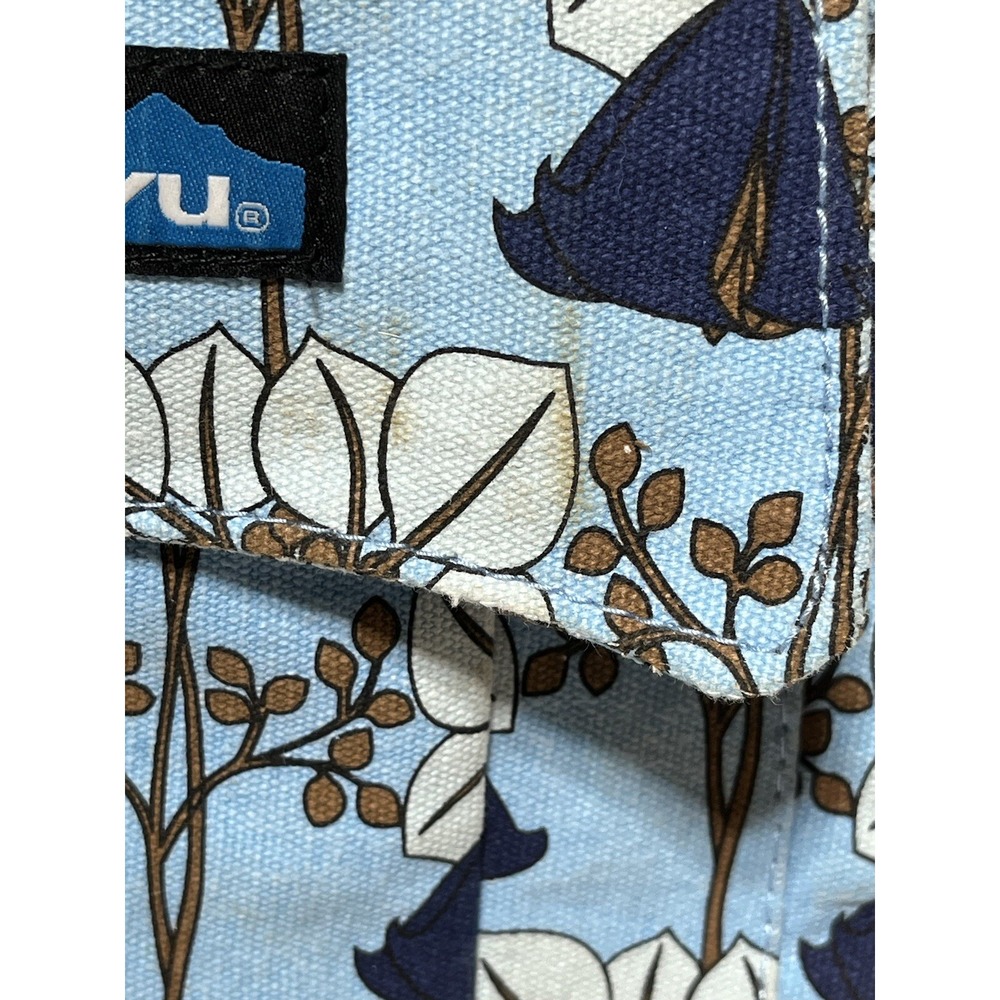 Kavu Bag Womens One Size Blue White Floral Limited Edition Crossbody Purse - Picture 16 of 16